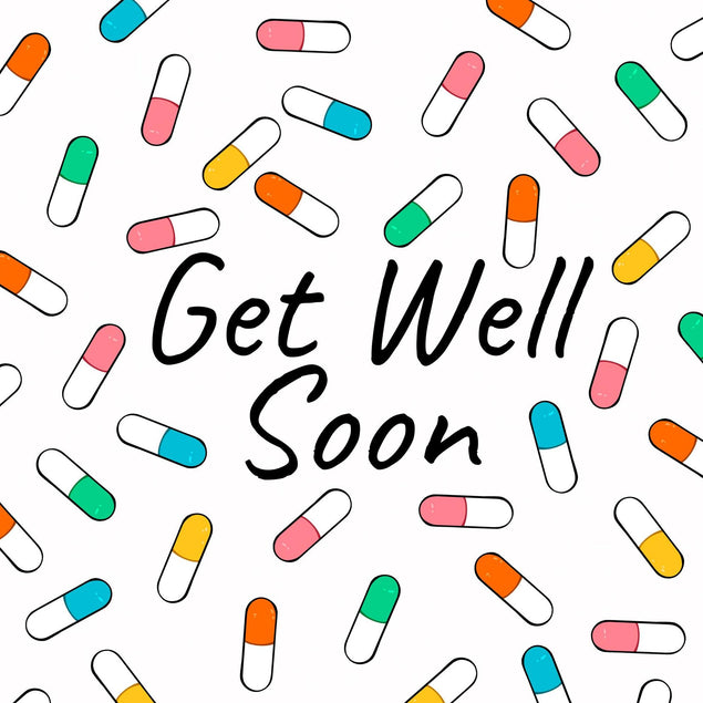 Get Well Soon Pills Confetti-exploding Greetings Card