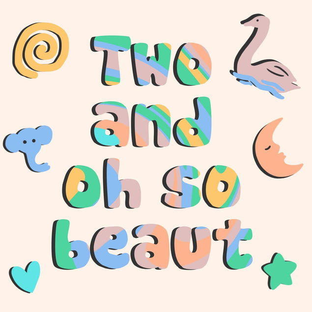 Two And Oh So Beaut Confetti-exploding Greetings Card