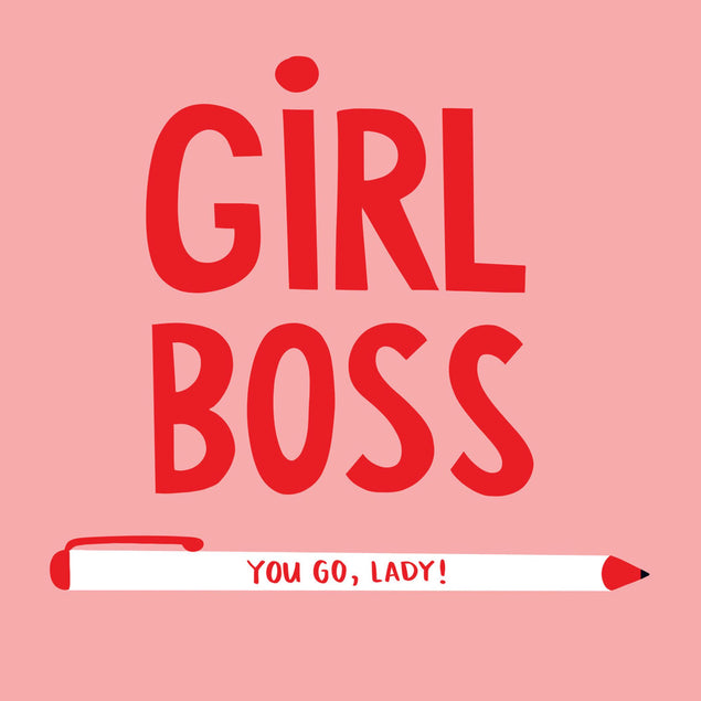 Girl Boss New Job Confetti-exploding Greetings Card