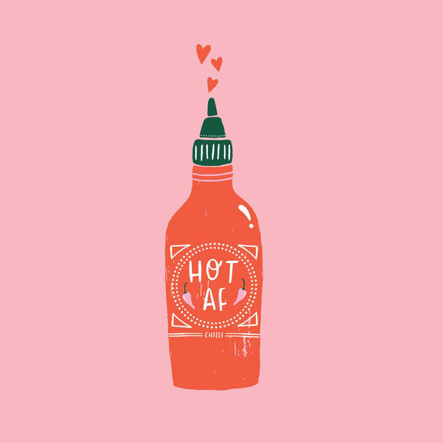 Hot AF Confetti-exploding Greetings Card