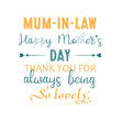 Mum-In-Law Happy Mother's Day Thank You Confetti-exploding Greetings Card