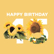 Simple Floral Happy 45th Birthday Confetti-exploding Greetings Card
