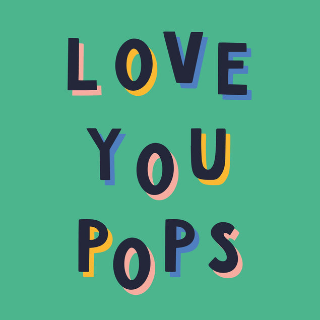 Love You Pops Father's Day Confetti-exploding Greetings Card
