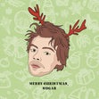 Merry Christmas Sugar Harry Styles Confetti-exploding Greetings Card