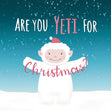 Yeti For Christmas Confetti-exploding Greetings Card