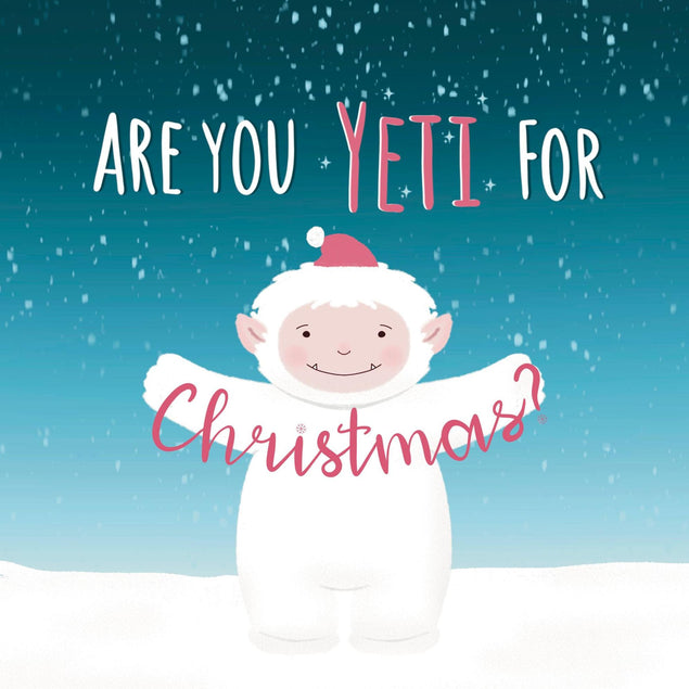 Yeti For Christmas Confetti-exploding Greetings Card