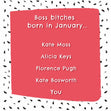 Boss Bitch Born In January Birthday Confetti-exploding Greetings Card