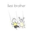 Best Brother Confetti-exploding Greetings Card