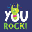 You Rock Birthday Confetti-exploding Greetings Card