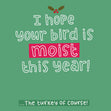 I Hope Your Bird is Moist this Year, The Turkey of course! Confetti-exploding Greetings Card