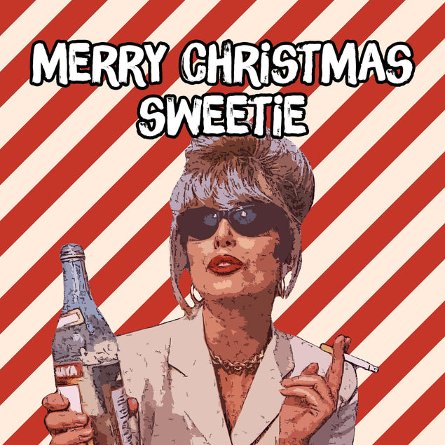 Absolutely Fabulous Patsy Stone Christmas Confetti-exploding Greetings Card