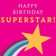 Happy Birthday Superstar Confetti-exploding Greetings Card
