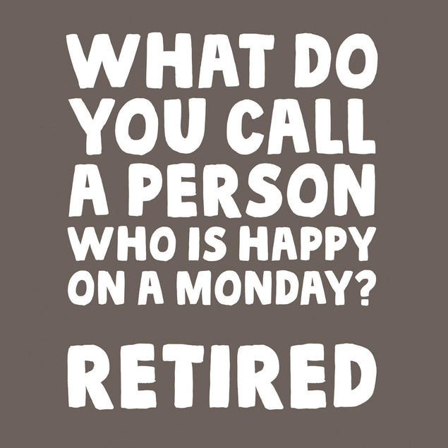 Retired Monday Confetti-exploding Greetings Card