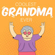 Coolest Grandma Ever Confetti-exploding Greetings Card