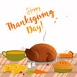 Happy Thanksgiving Feast Confetti-exploding Greetings Card