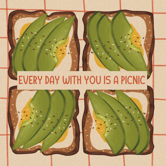 Everyday Is A Picnic Confetti-exploding Greetings Card