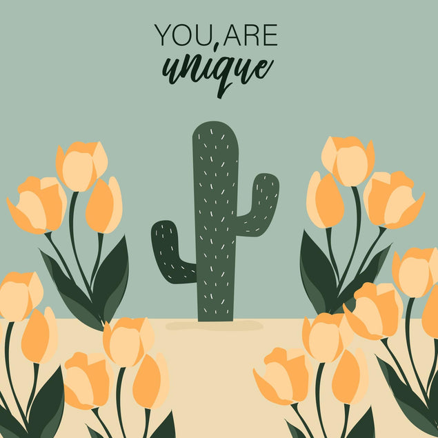 You Are Unique Confetti-exploding Greetings Card