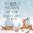 Rudolph Reindeer Games Christmas Confetti-exploding Greetings Card