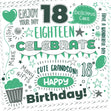 Happy 18th Birthday Cute Grandson Birthday Tokens Confetti-exploding Greetings Card