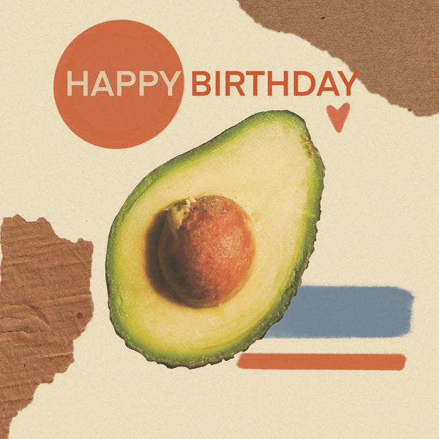 Craft Avocado Birthday Confetti-exploding Greetings Card
