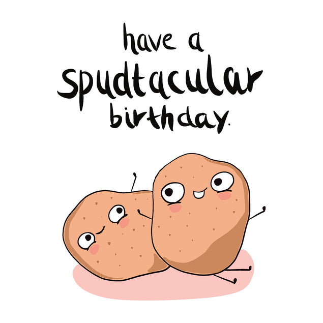 Potatoes Have A Spectacular Birthday Confetti-exploding Greetings Card