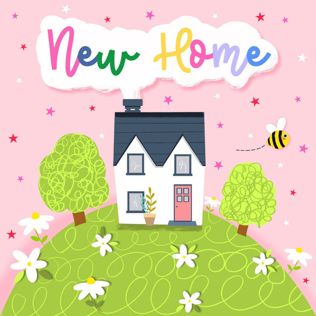 New Home Confetti-exploding Greetings Card