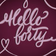 Hello Forty Confetti-exploding Greetings Card