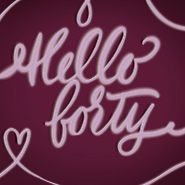 Hello Forty Confetti-exploding Greetings Card