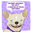 The Best Mother's Day Gift Funny Chihuahua Mother's Day Confetti-exploding Greetings Card