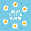 Best Sister Ever Birthday Confetti-exploding Greetings Card