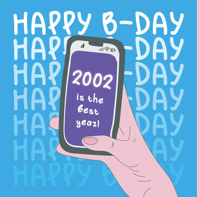 2002 Is The Best Year Birthday Confetti-exploding Greetings Card