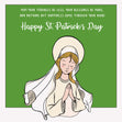Beautiful Angel St. Patrick's Day Confetti-exploding Greetings Card