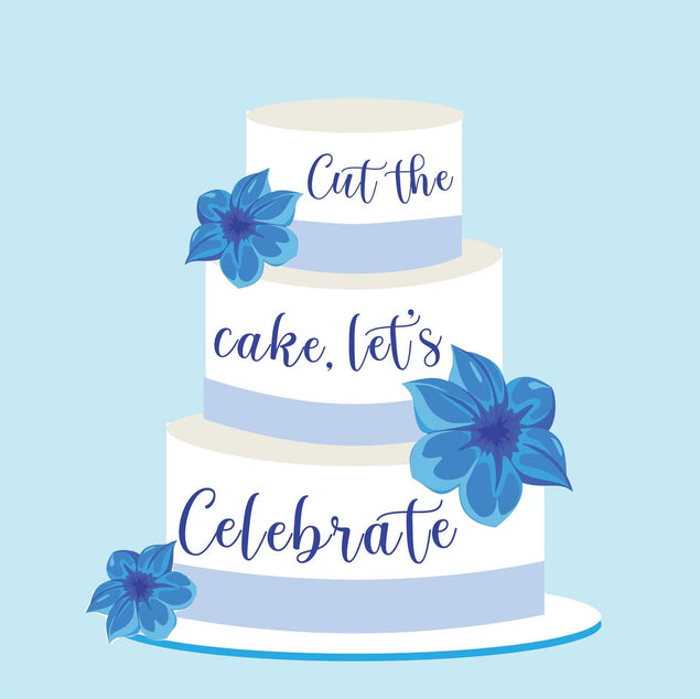 Cut The Cake, Let's Celebrate Confetti-exploding Greetings Card