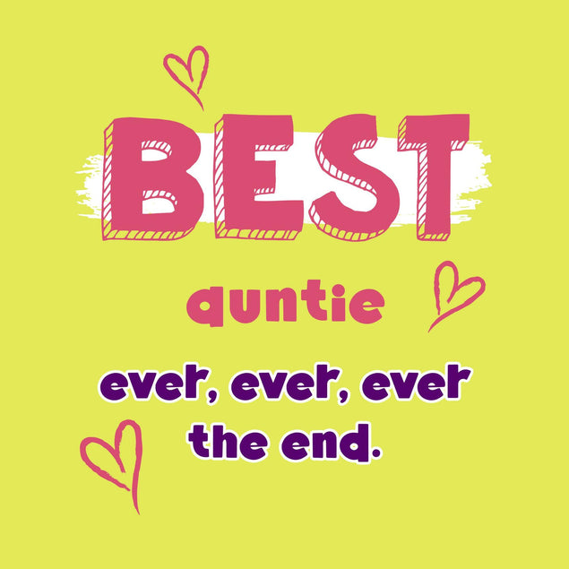 Best Auntie Ever Confetti-exploding Greetings Card