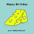 Happy Birthday Mature Confetti-exploding Greetings Card
