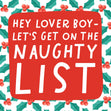 Let's Get On The Naughty List Confetti-exploding Greetings Card