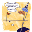 Happy Birthday Golf Plan Confetti-exploding Greetings Card