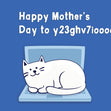 Happy Mother's Day From The Cat Confetti-exploding Greetings Card