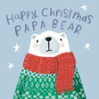 Happy Christmas Papa Bear Confetti-exploding Greetings Card