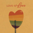 Love Is Love Lollipop Confetti-exploding Greetings Card