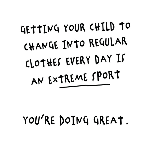 Extreme Sport Parenting Confetti-exploding Greetings Card