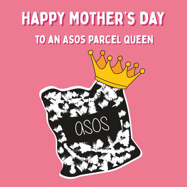 Happy Mother's Day To An Asos Parcel Queen Confetti-exploding Greetings Card