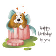 Springer Spaniel Happy Birthday Confetti-exploding Greetings Card