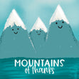 Mountains Of Thanks Confetti-exploding Greetings Card