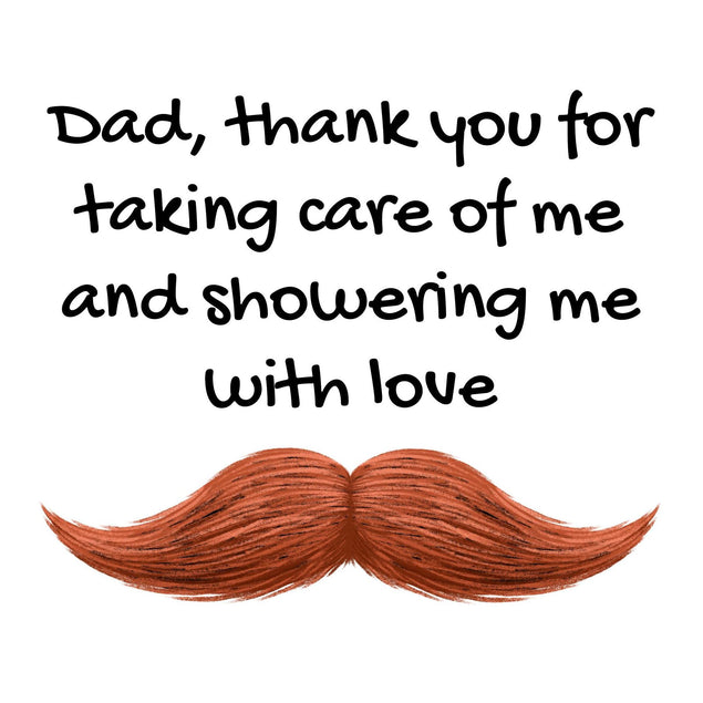 Father's Day Moustache Confetti-exploding Greetings Card