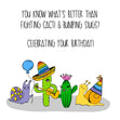Happy Birthday Cactuses And Slugs Confetti-exploding Greetings Card