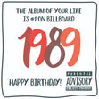 The Album Of your Life 1989 Birthday Confetti-exploding Greetings Card