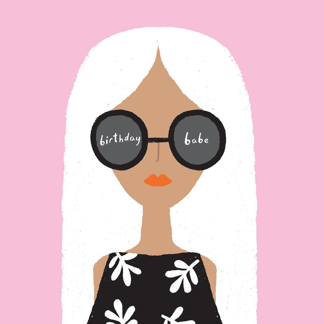 Birthday Babe Confetti-exploding Greetings Card