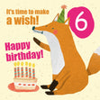 Make a Wish 6th Birthday Confetti-exploding Greetings Card