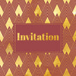 Golden Ornament Invitation Confetti-exploding Greetings Card